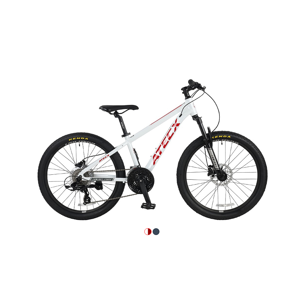 컴포트 24인치 주니어 자전거 COMFORT 2400D 알루미늄 유압식 디스크 브레이크 3x8단 MTB
