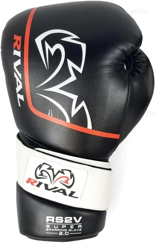 라이벌 RS2V 2.0 슈퍼 프로 훅앤루프 스파링 글러브 권투 장갑 블랙 - 상세 이미지 3