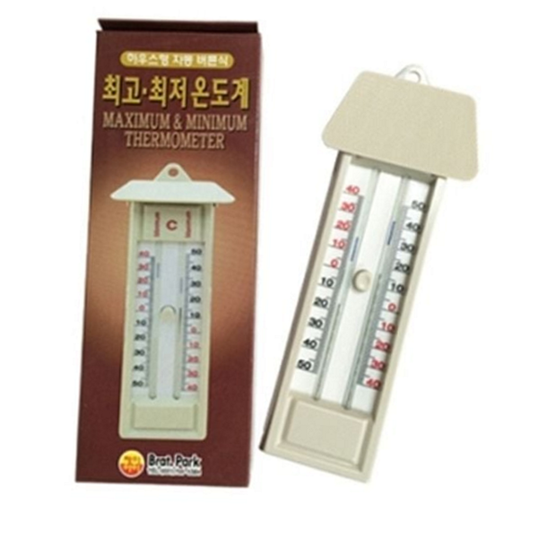 벽걸이 최고 최저 온도계 아날로그 실내 온도계 생활용 가정용 측정기 - 상품 이미지