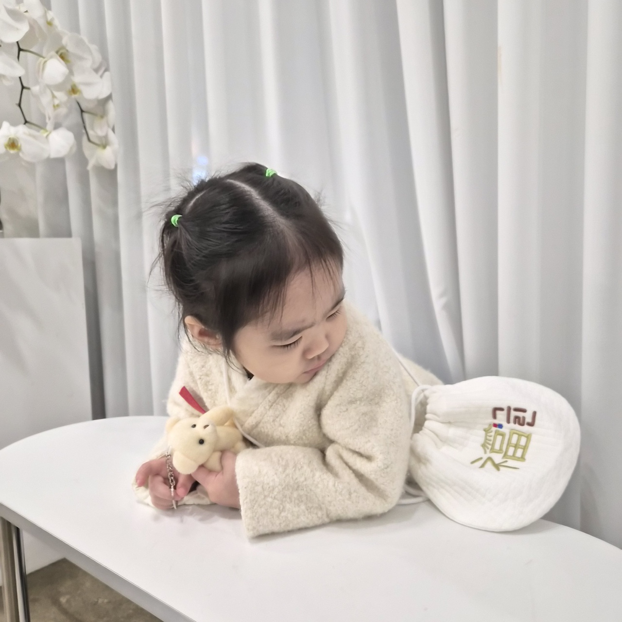 아기 복주머니 자수 가방 용돈주머니 명절 설날 추석 세뱃돈