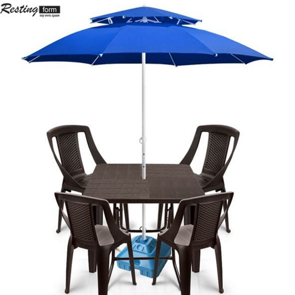 접이식 야외 파라솔 세트 플라스틱 야외 테이블 세트 테라스 정원