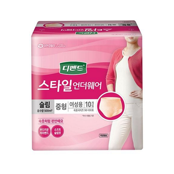 대소변 여성용 성인 기저귀 케어 성인용 팬티 중형 속옷 - 상품 이미지