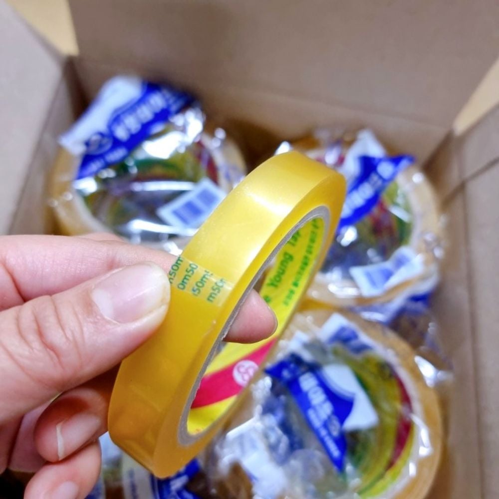 15mm 50m 40개 커터기용 리필 투명 중포장 국산 - 상품 이미지