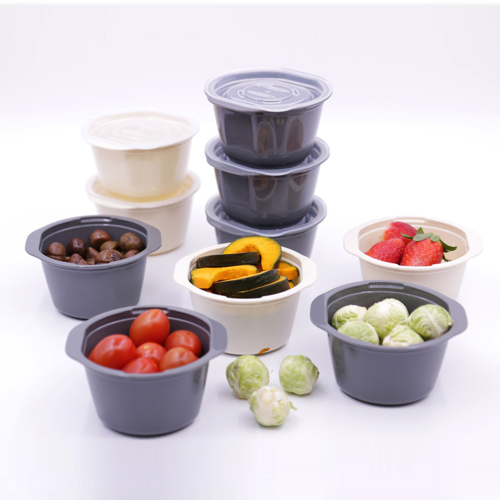 티본 쿡앤밥275ml소 12p 바디칼라+뚜껑투명-밥팩 전자렌지용기 - 상세 이미지 2