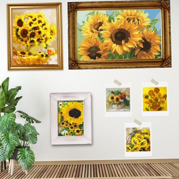 셀프 diy 유화 그리기 명화 diy 그림 그리기 해바라기 인테리어 - 상품 이미지