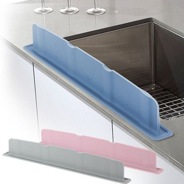 부착식 싱크대 물막이 흡착식 설거지 물막이 실리콘 주방