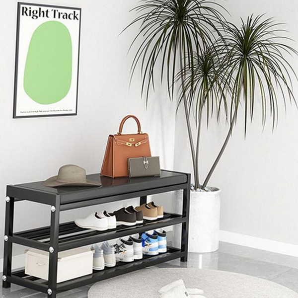 벤치형 철제 현관 벤치 수납 철제 신발장 수납장 의자