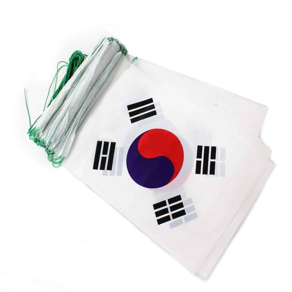 행사만국기 운동회깃발 행사 개업식 태극기비닐 5p - 메인 이미지