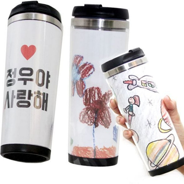 커스터마이징 diy 텀블러 만들기 아이그림 학습 체험 텀블러 스테인레스 교육용 - 상품 이미지