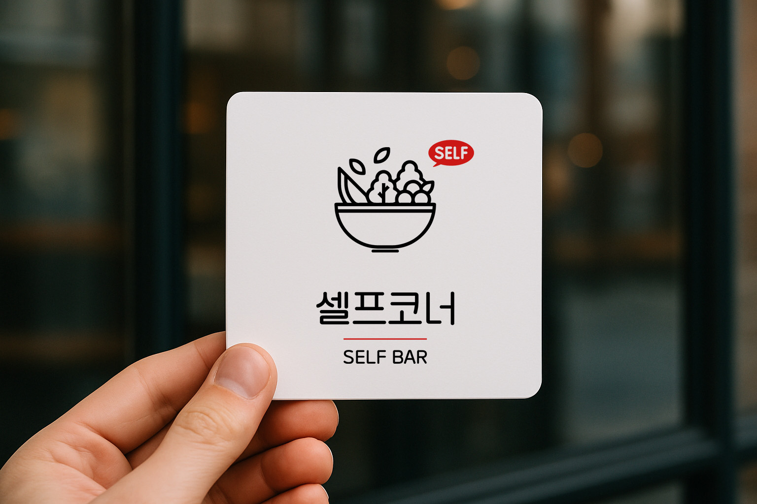 셀프 코너 이용 안내 표지판 072 100x100 - 상세 이미지 3
