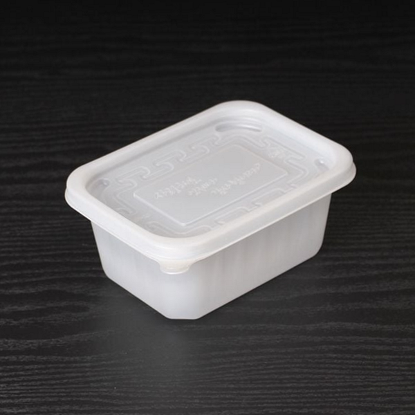 테이크아웃 일회용 사각 용기 반찬통 일회용 플라스틱 용기 식품 포장 - 상품 이미지