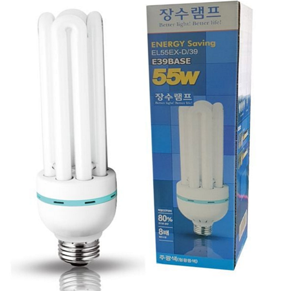 고효율 55w 삼파장 전구 가정용 e39 주광색 전구 컴팩트 절전형 - 상품 이미지