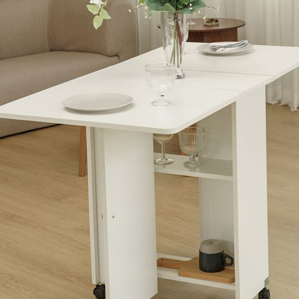 이동식 접이식 식탁 서랍형 확장형 테이블 공간활용 원룸 소형