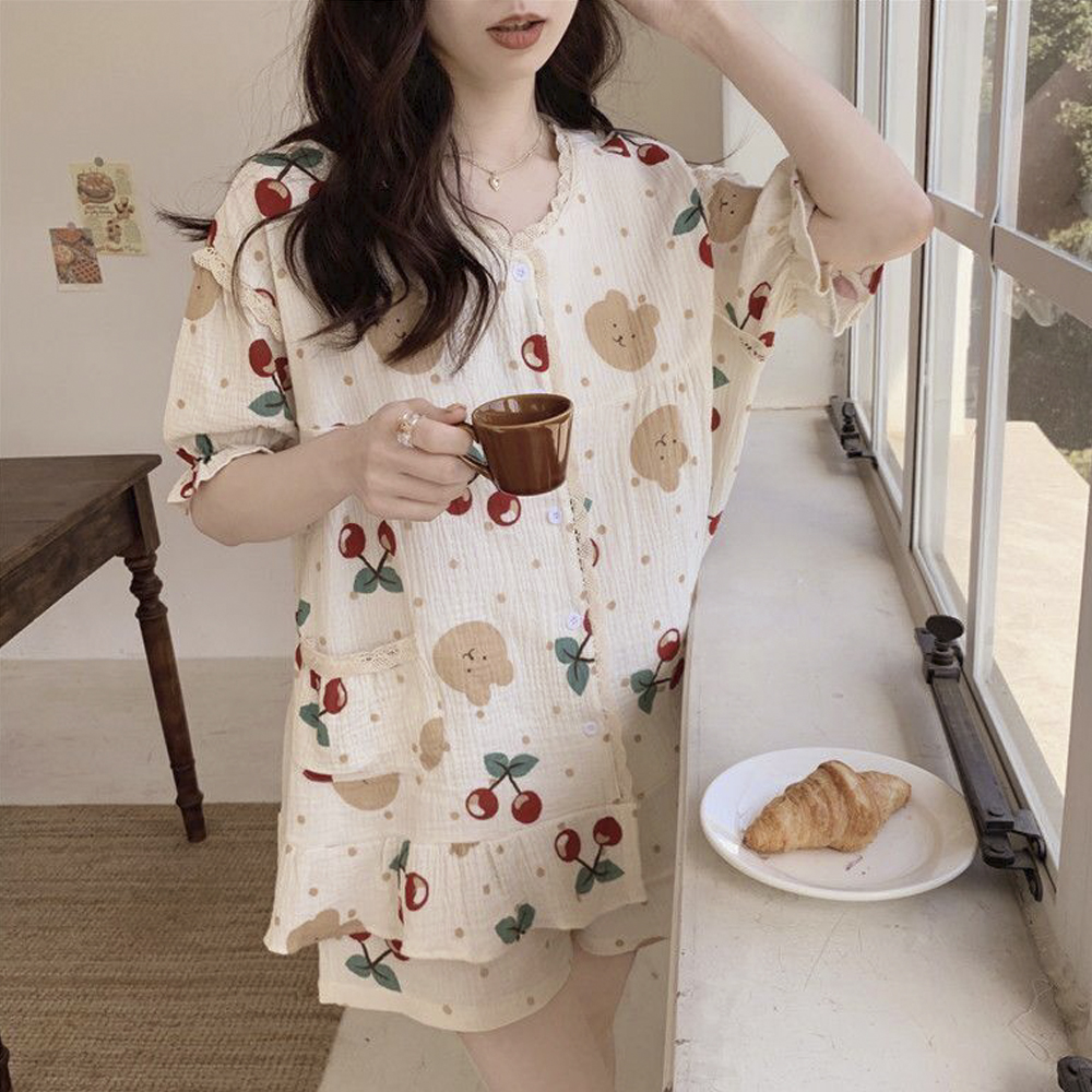나염 뽀짝 잠옷세트 DS-5036 - 상세 이미지 2