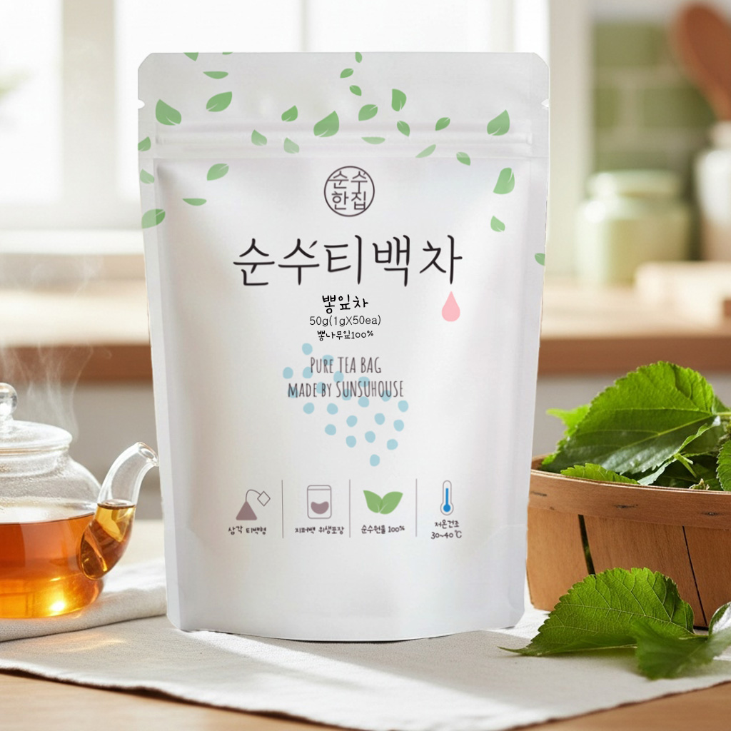 국산 뽕잎차 뽕잎차 추천 순수한집 티백 뽕잎차 후기 뽕잎차 활용법