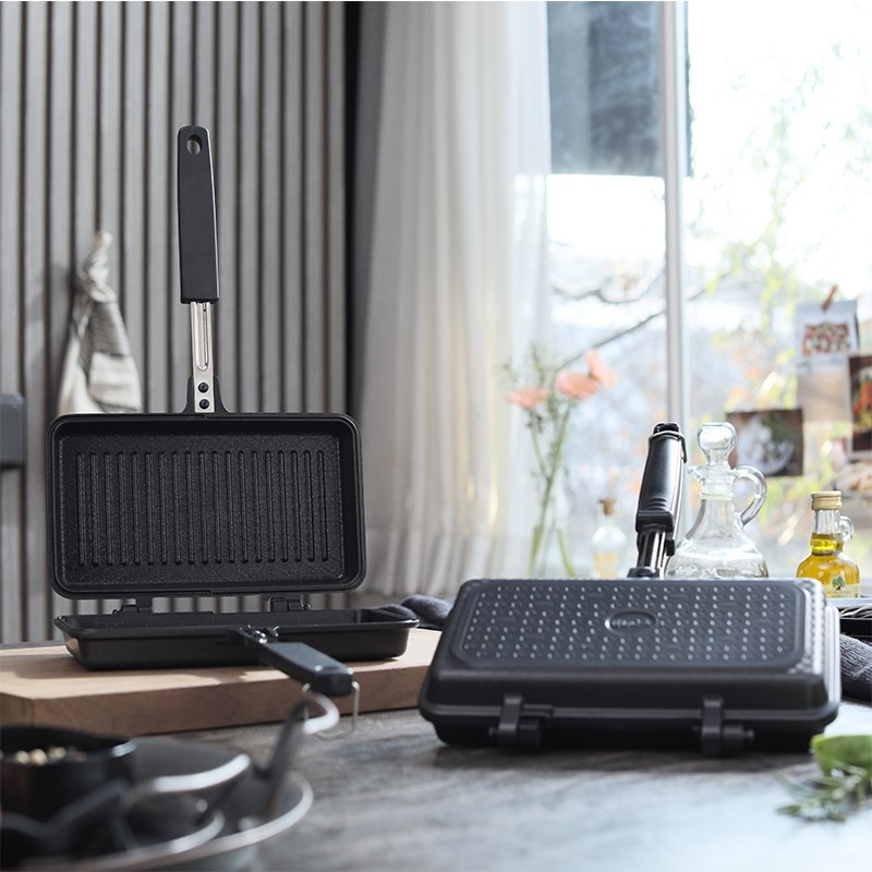 (국산) 엘가 미니 그릴 IH 생선구이 양면팬 21cm (홈쇼핑상품) 인덕션 캠핑 후라이팬 제품 이미지