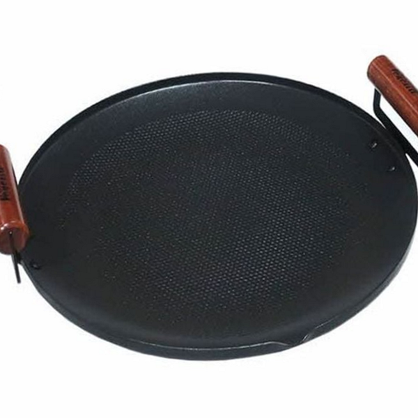 바비큐 탄소강 그리들 휴대용 캠핑용 그리들 손잡이 무쇠 캠핑 야외