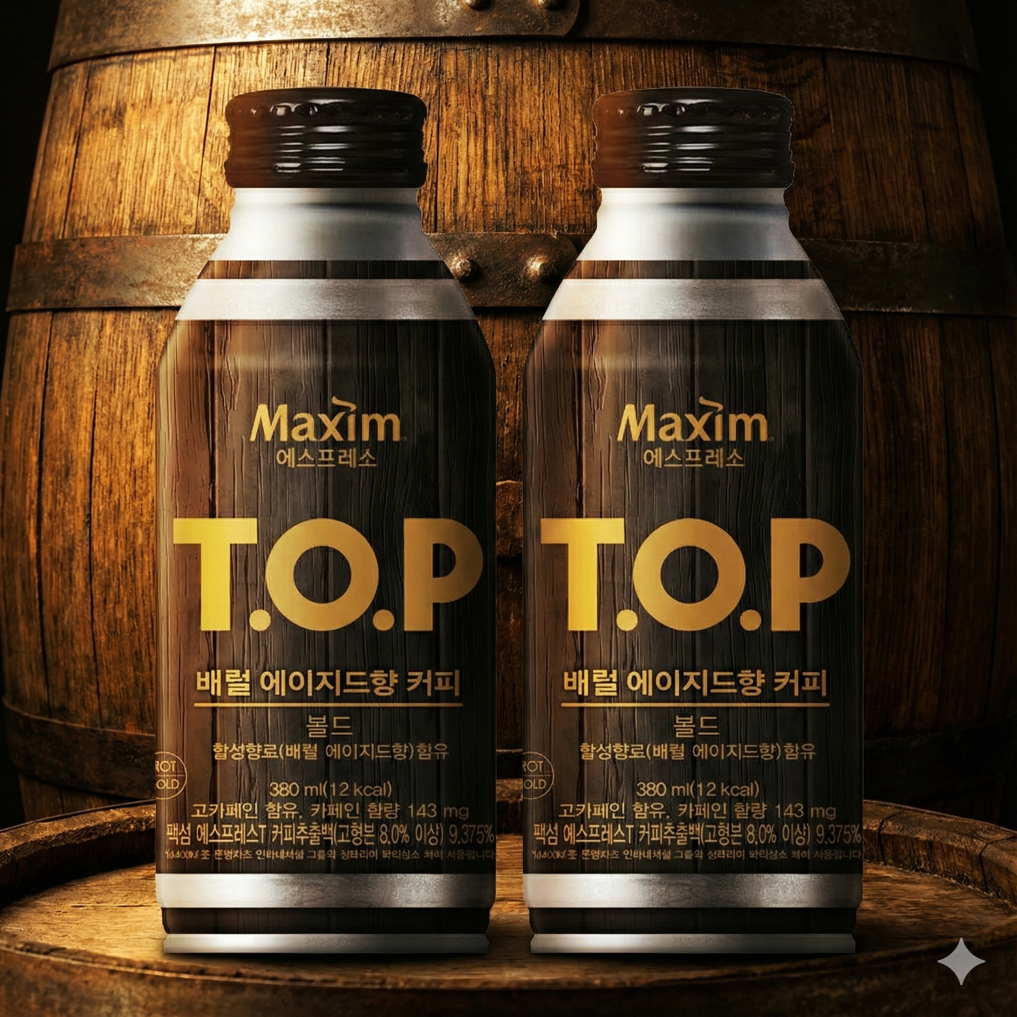 맥심 티오피 배럴 에이지드향 380ml x 24개 (볼드12개 + 마일드12개) - 상세 이미지 2