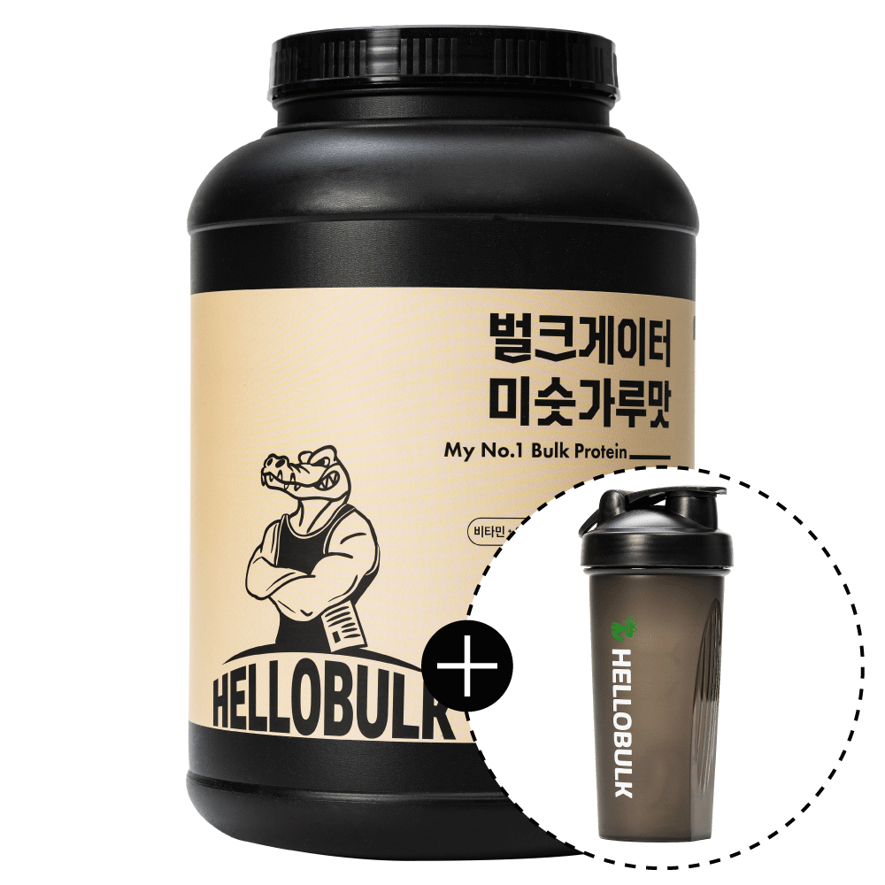 헬로벌크 게이너 단백질 프로틴 쉐이크 식사대용 살찌는보충제 벌크업 미숫가루맛, 2kg, 1개 제품 이미지