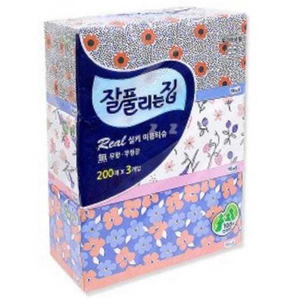 200매 각티슈 무향 미용 화장지 휴지 리필 - 상품 이미지