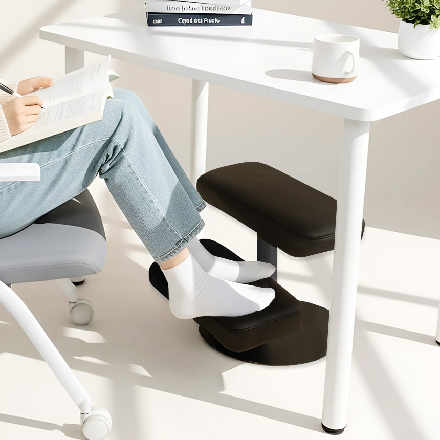 올인홈 책상 발받침대 발판 사무실 컴퓨터 2단 쿠션 발받침 다리받침대 풋레스트 타워형