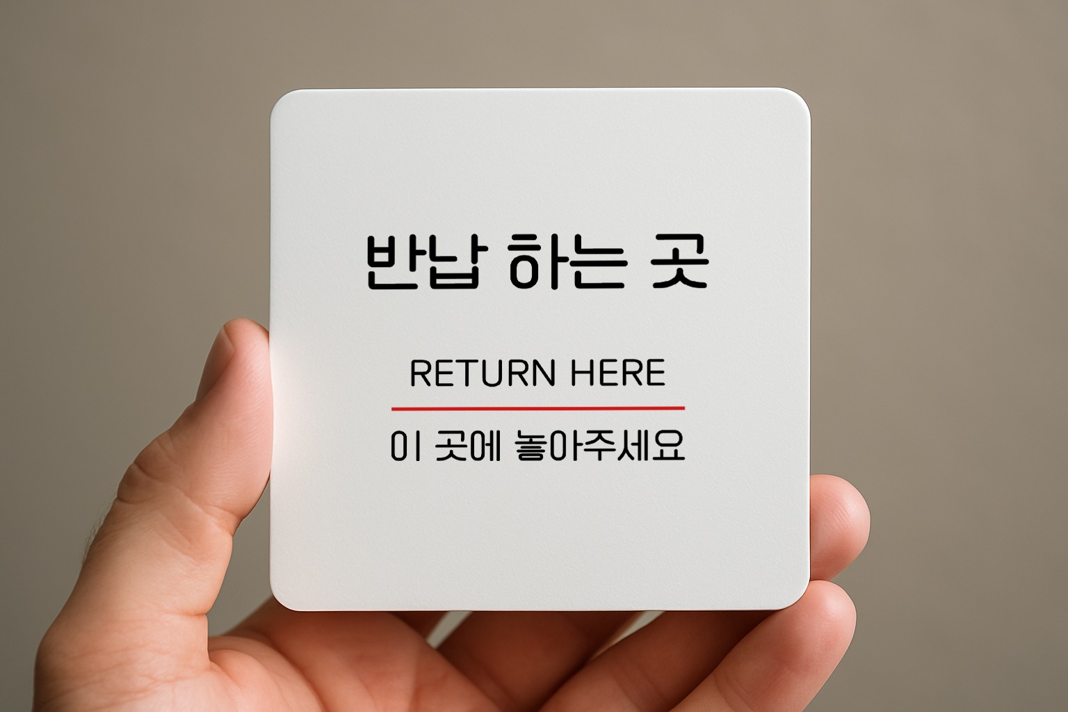 퇴식구 안내판 빈그릇 반납 표지판 식기 표찰 안내 059 100x100 - 상품 이미지