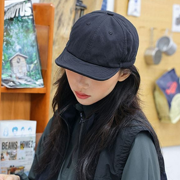 데 짧은 챙 모자 볼캡 숏 캡 모자 스트링 패션 - 상품 이미지