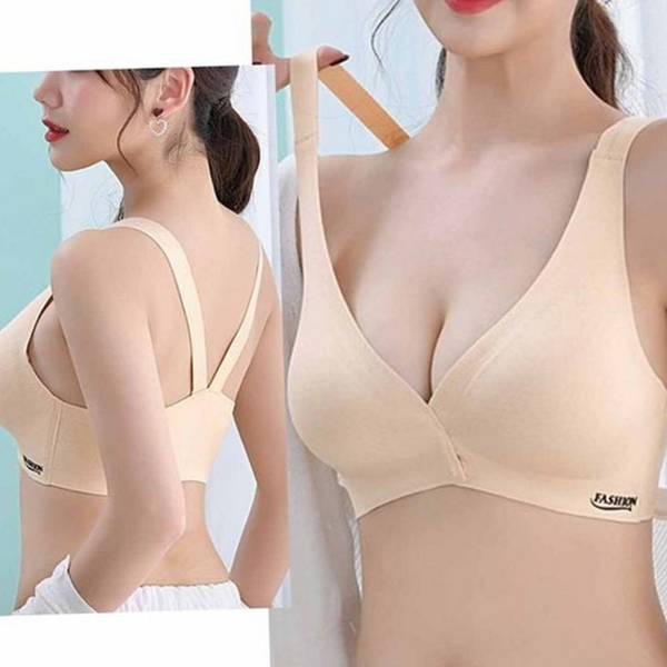 편안한 여성 노와이어 브라 스포츠브라 여자 앞후크 브라 심리스 여름 - 상품 이미지