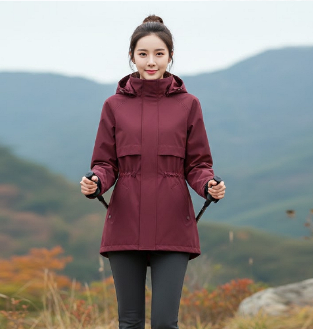 밀레 여성 간절기 안감 사파리형 방풍 아웃도어 등산 바람막이 자켓 - 상품 이미지