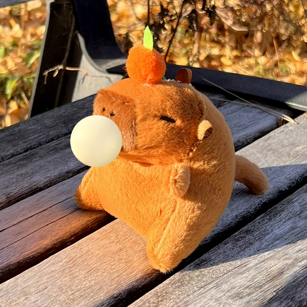 카피바라 키링 귀여운 열쇠고리 풍선껌 키링 꼬리 흔드는 키링 키링 추천