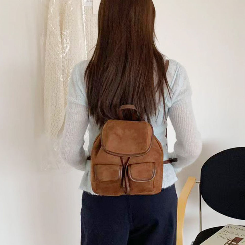 여성 스웨이드 미니 백팩 FT3405 - 상세 이미지 2
