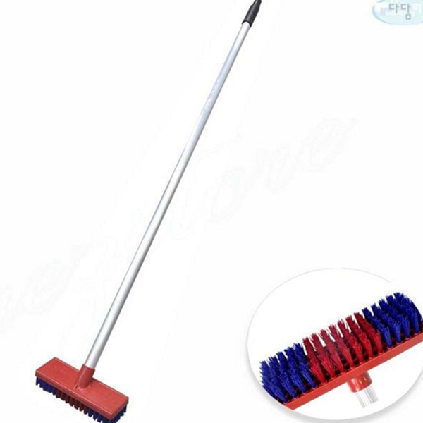 알루미늄 바닥 청소 솔 긴자루 욕실 청소 솔 다용도 마당 - 상품 이미지