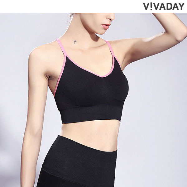 VIVA-F01 패브릭 스포츠브라 - 메인 이미지