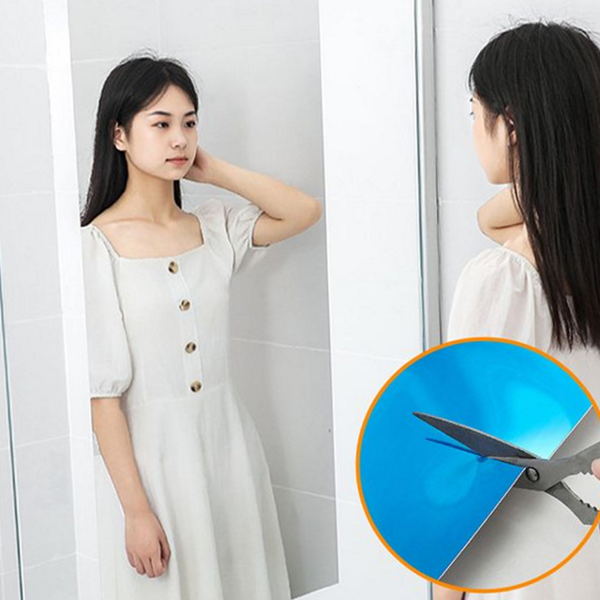 붙이는 벽 부착 거울 안전 안 깨지는 거울 욕실 방문 - 상품 이미지
