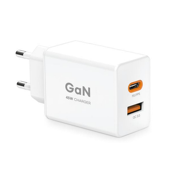 멀티 gan 고속 충전기 스마트폰 45w 초고속 충전기 초경량 휴대용 - 상품 이미지