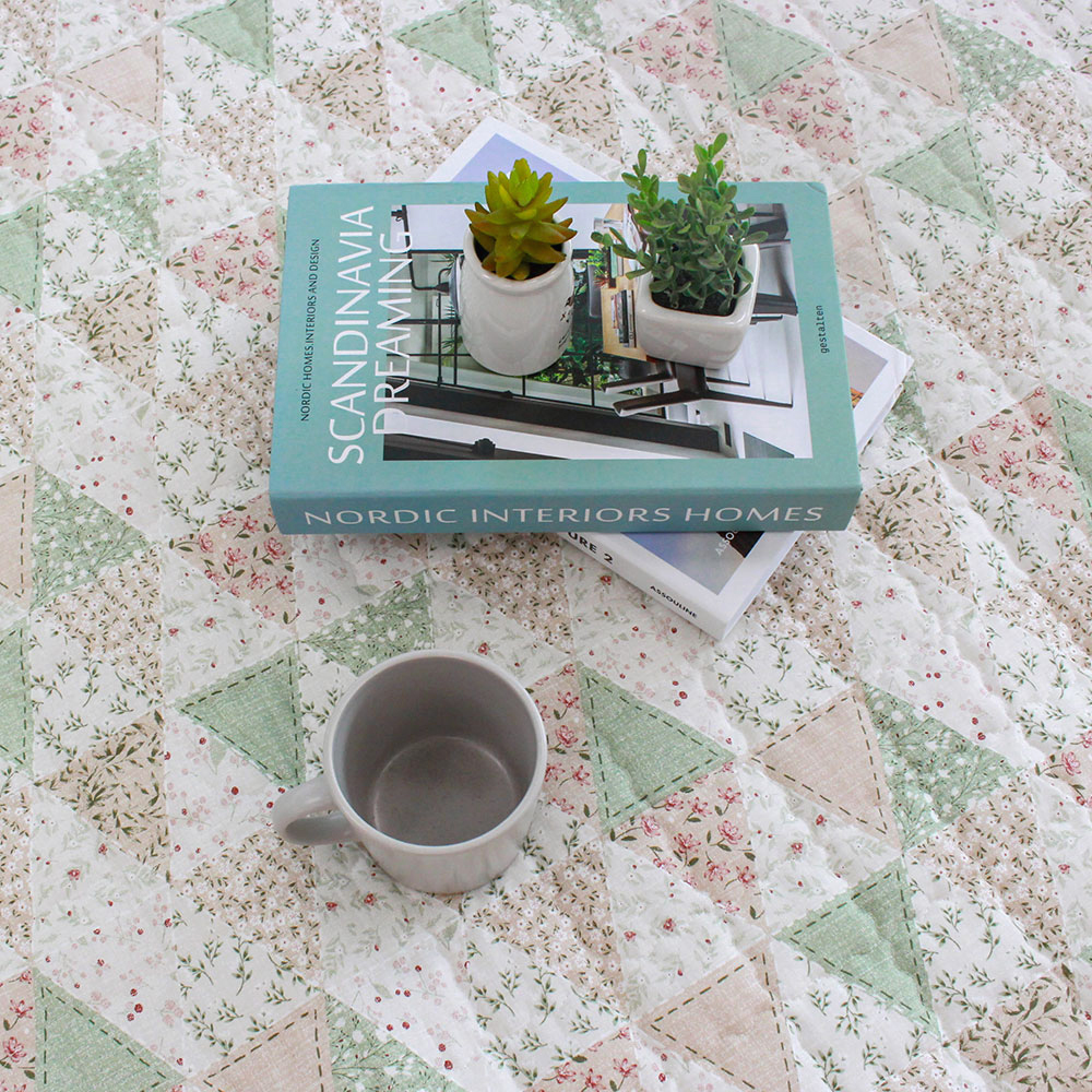 아르떼베딩 보송한 순면 누빔 국산 사계절 요커버 스테이 핑크 싱글 5/8cm겸용