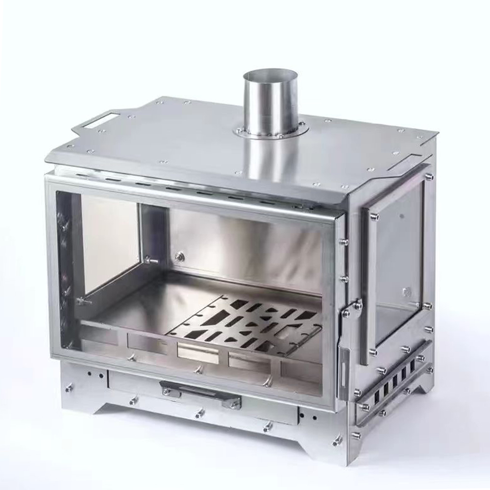 캠핑 화목난로 유리 스토브 장작 펠릿 불멍 이중연소 3면 유리 bp