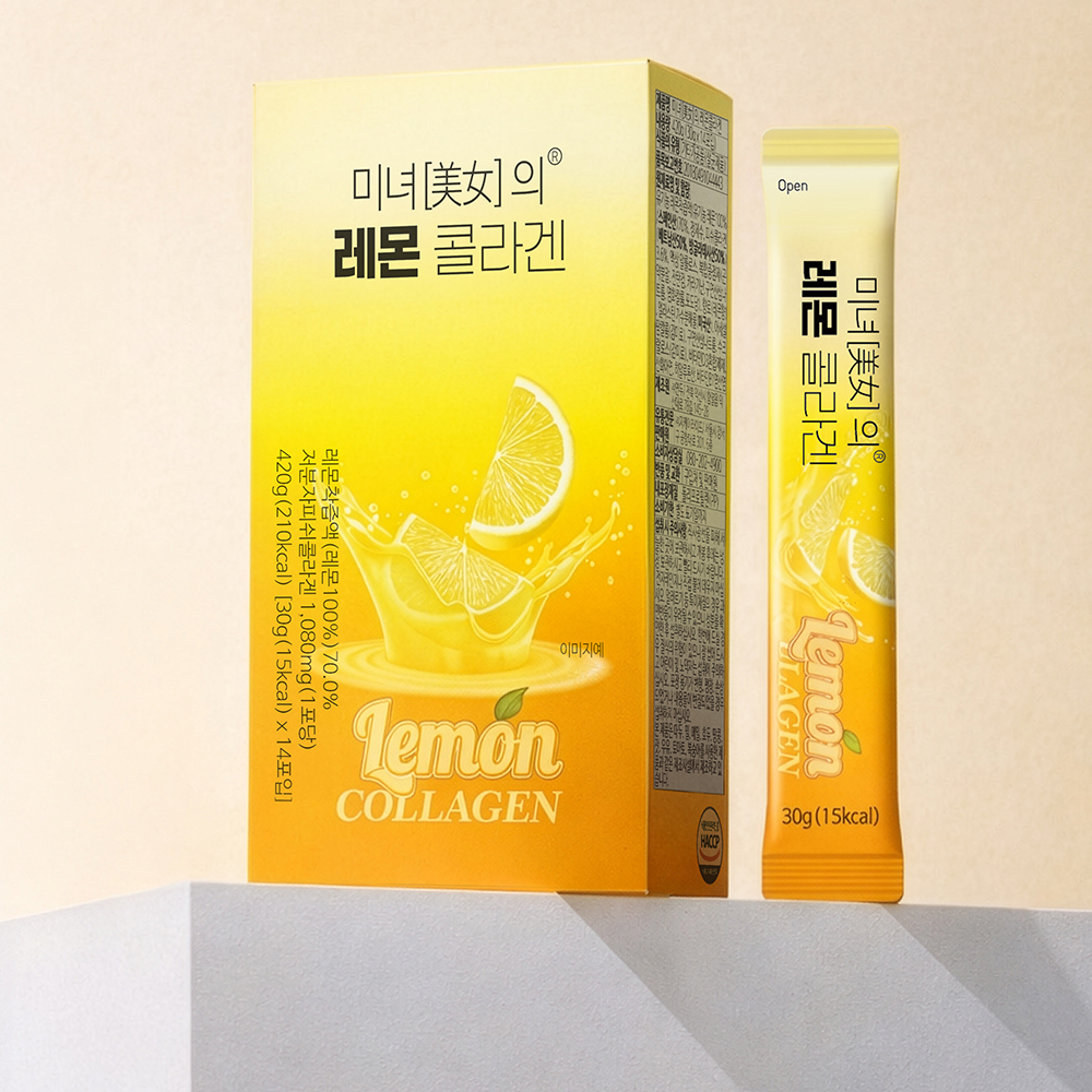 미녀의 레몬콜라겐 30g 14포, 6개 - 상세 이미지 4
