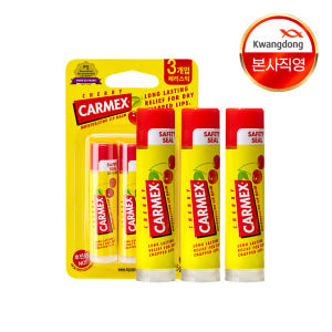 [4.25g X 3개입] 카멕스 체리 립밤 스틱 투명, 12g 솔직 후기 | 피부 타입별 분석 - 상품 이미지 1