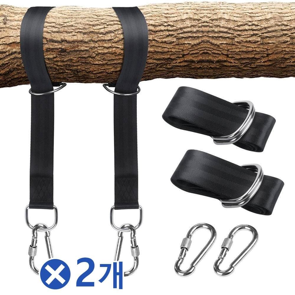 끈 x2개 그네만들기 스윙로프 서스펜션 스트랩 캠핑 - 상품 이미지