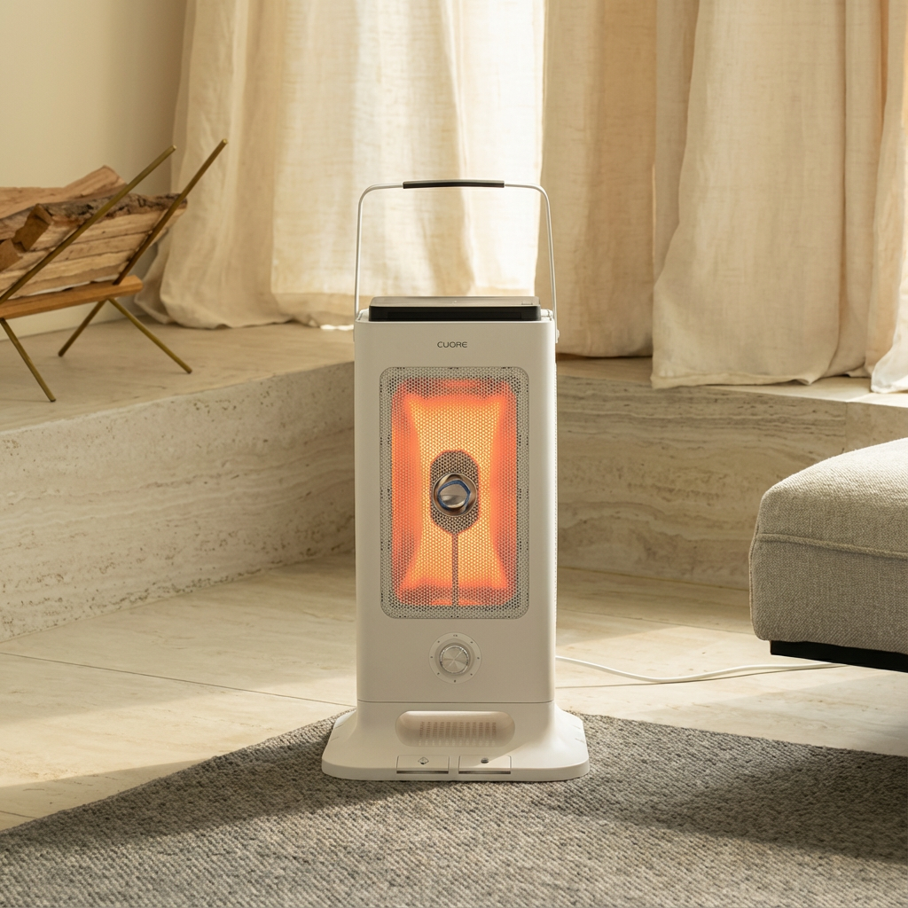 하이라이트 오방 난로 대형 전기 히터 난방 기구 온열기 거실 스탠드형 사무실 공장 업소용