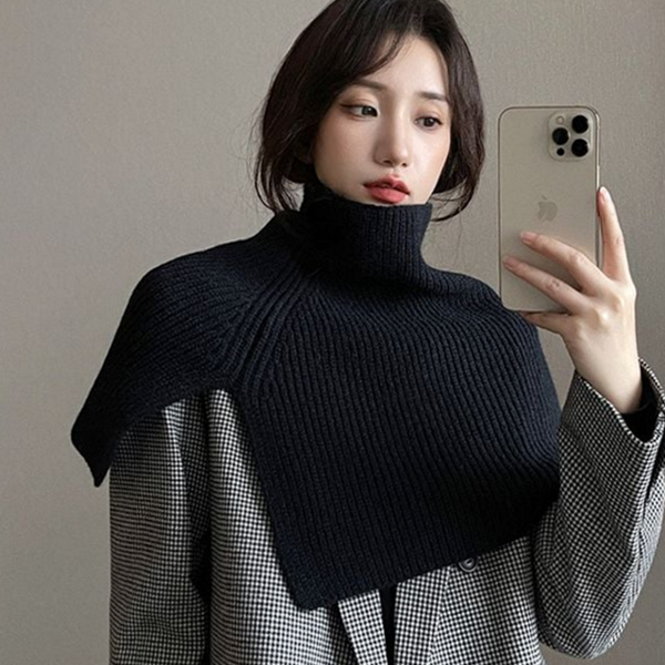 레이어드 여성 니트 워머 어깨 여성 숄 워머 따뜻한 겨울 - 상품 이미지