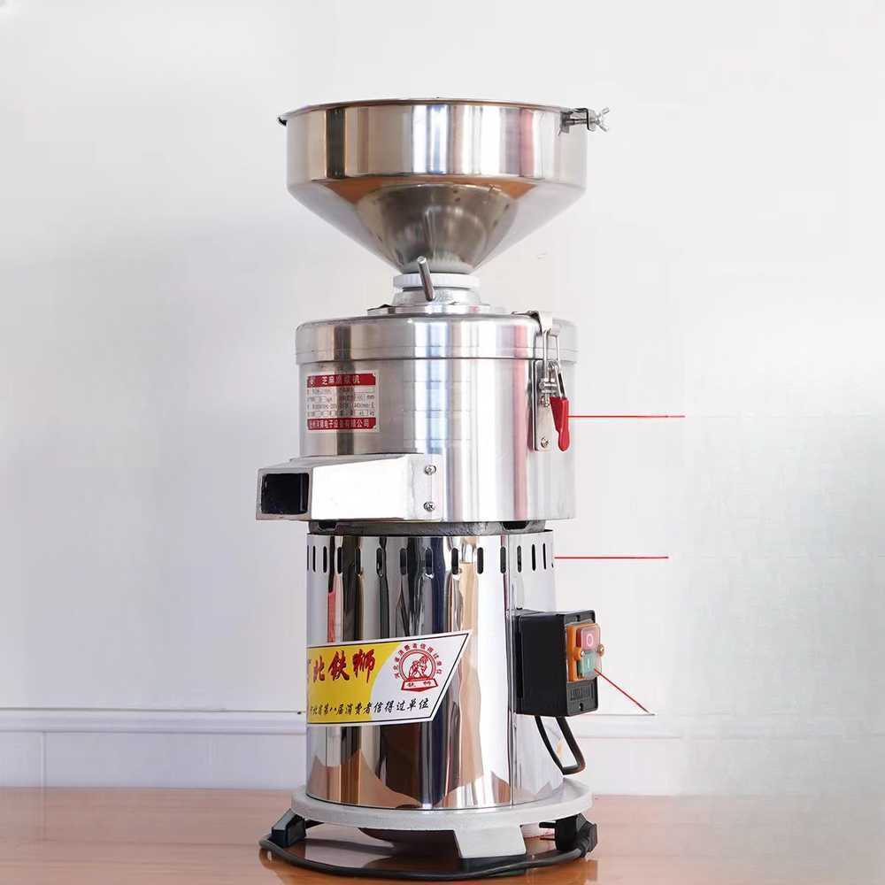 땅콩버터 제조 기계 견과류 분쇄 가공 설비 곡물 100형 플라스틱 출구 (15kg/h) - 상세 이미지 3