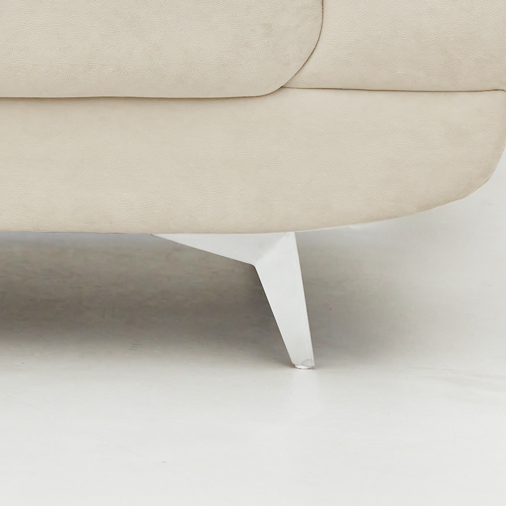 몬스터 플러스 아쿠아텍스 이지클린 거실 푹신한 신혼부부 넓은 패브릭 소파 스툴 Event, 오트밀베이지, 좌형_3인용