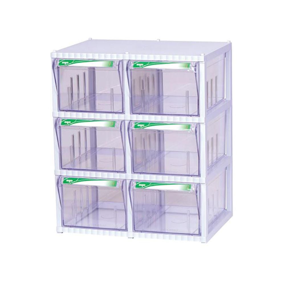 브레인 3단6칸 다용도 소품정리함 300x230x359mm - 메인 이미지