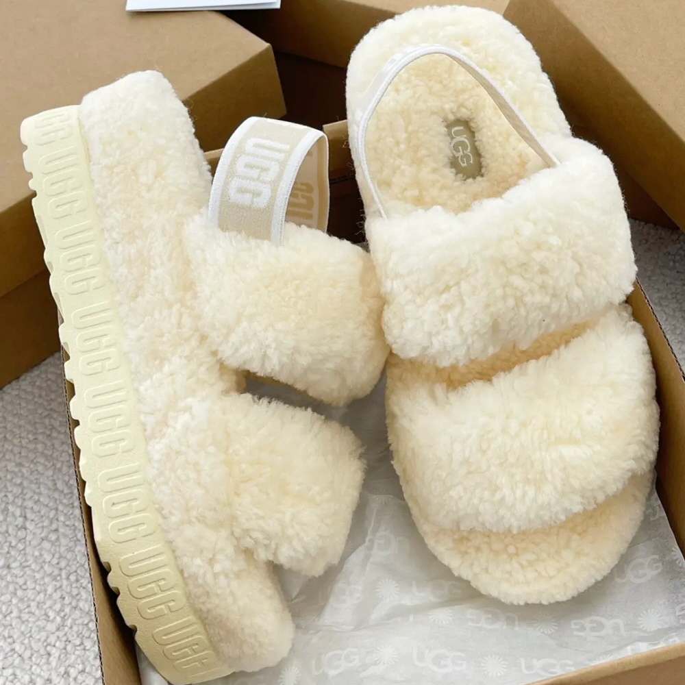 미국 어그 UGG 플러피타 샌들 네추럴 화이트 1120876-nat - 상품 이미지