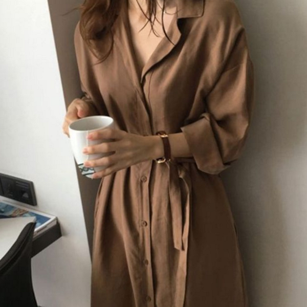 루즈핏 여자 롱 자켓 데 여자 가을 자켓 간절기 아우터 - 메인 이미지