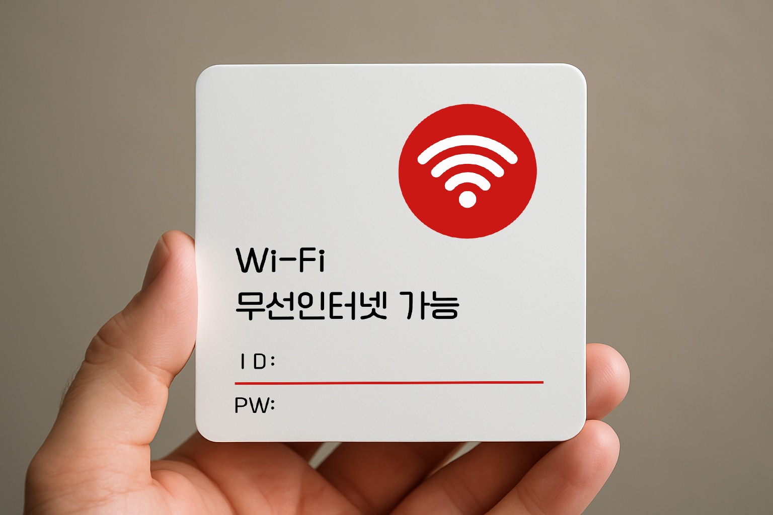 와이파이 안내판 무선 인터넷 표지판 안내 표찰 060 100x100 - 상품 이미지