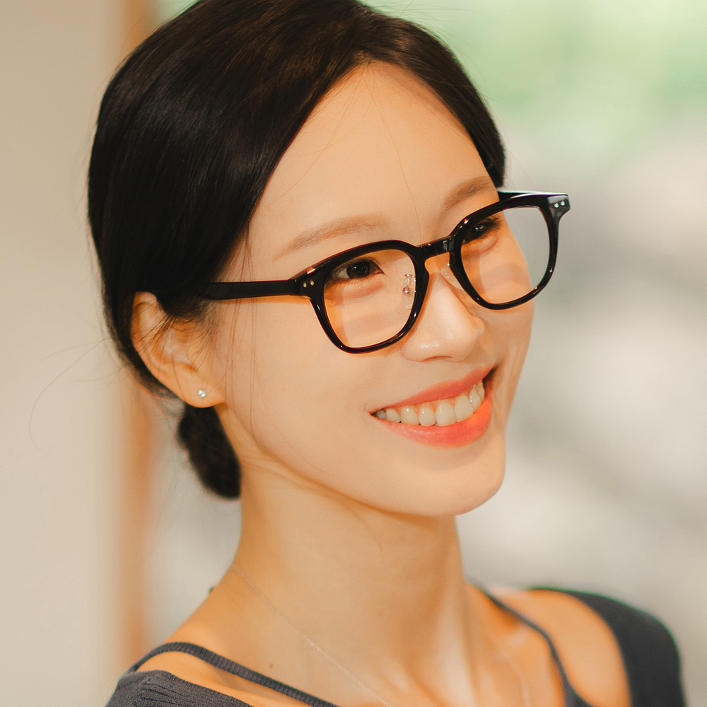 무사경 201 뿔테 안경테 블루라이트 차단 렌즈 스퀘어 사각 안경 - 상품 이미지