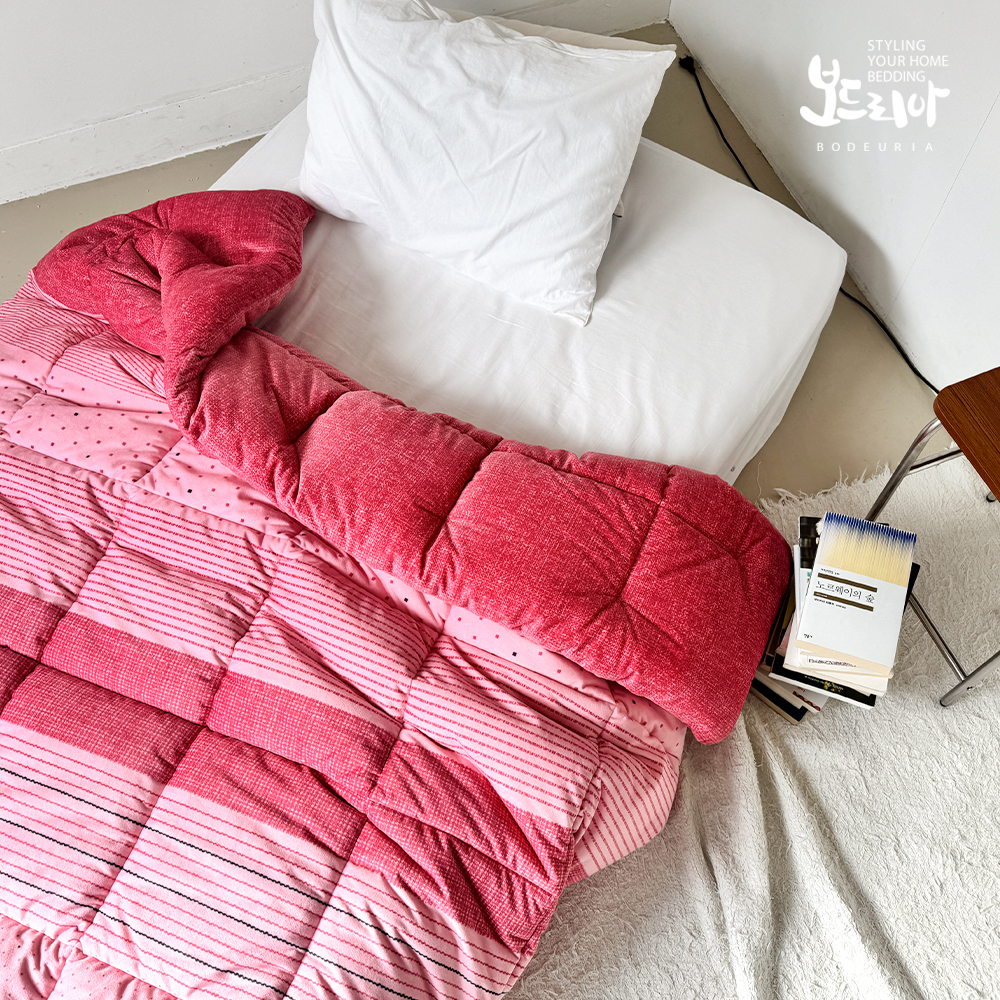 보드리아 1+1 데이나 겨울 먼지없는 극세사 싱글 차렵이불 S 두꺼운 겨울이불